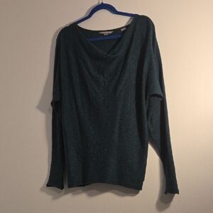 Royal Robbins Deep Teal Slouch-Neck Sweater
